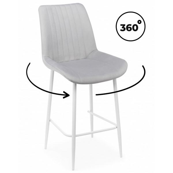 

Барный стул Седа 360 светло-серый (zd 960) / белый np 632588 Notta, 632588