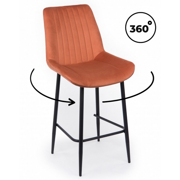 Изображение товара Барный стул Седа 360 терракотовый / черный NP 632619 - стильный и надежный