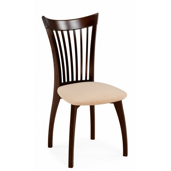 

Стул деревянный Лидиос велюр тедди 008 / орех темный 639336 Woodville, 639336