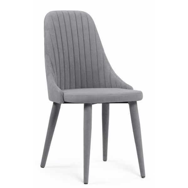 Изображение товара Стул на металлокаркасе Морос с микровелюровым чехлом сильвер