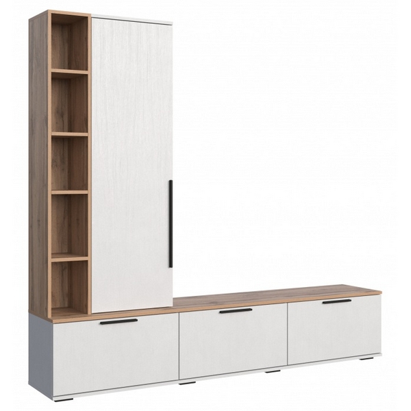 Изображение товара ТВ-тумба Филеста белый / дуб вотан современная мебель для гостиной