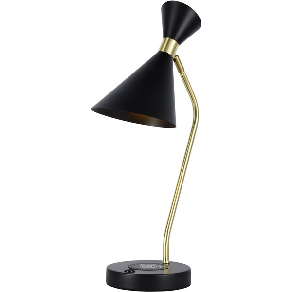 

Настольная лампа с беспроводной зарядкой для телефона с выключателем IP21 Zortes Desklight ZRS.1066.04, Черный, Desklight ZRS.1066.04