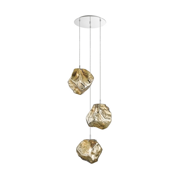

Подвесной светильник Zumaline Rock P0488-03A-B5HF, Золото, Rock P0488-03A-B5HF