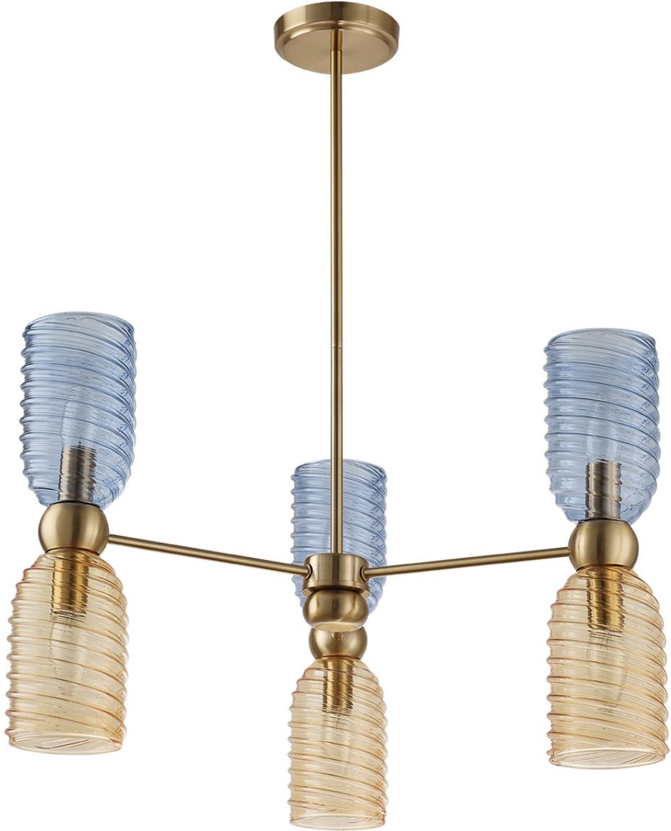 Потолочная люстра на штанге Lumion Monroe 6511/6C латунь E14 6*40W 220V ...