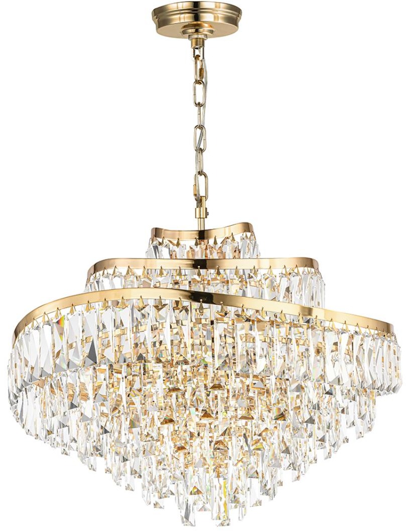 Подвесная люстра Odeon Light Wayta 5073/12 золото/прозрачный/металл ...