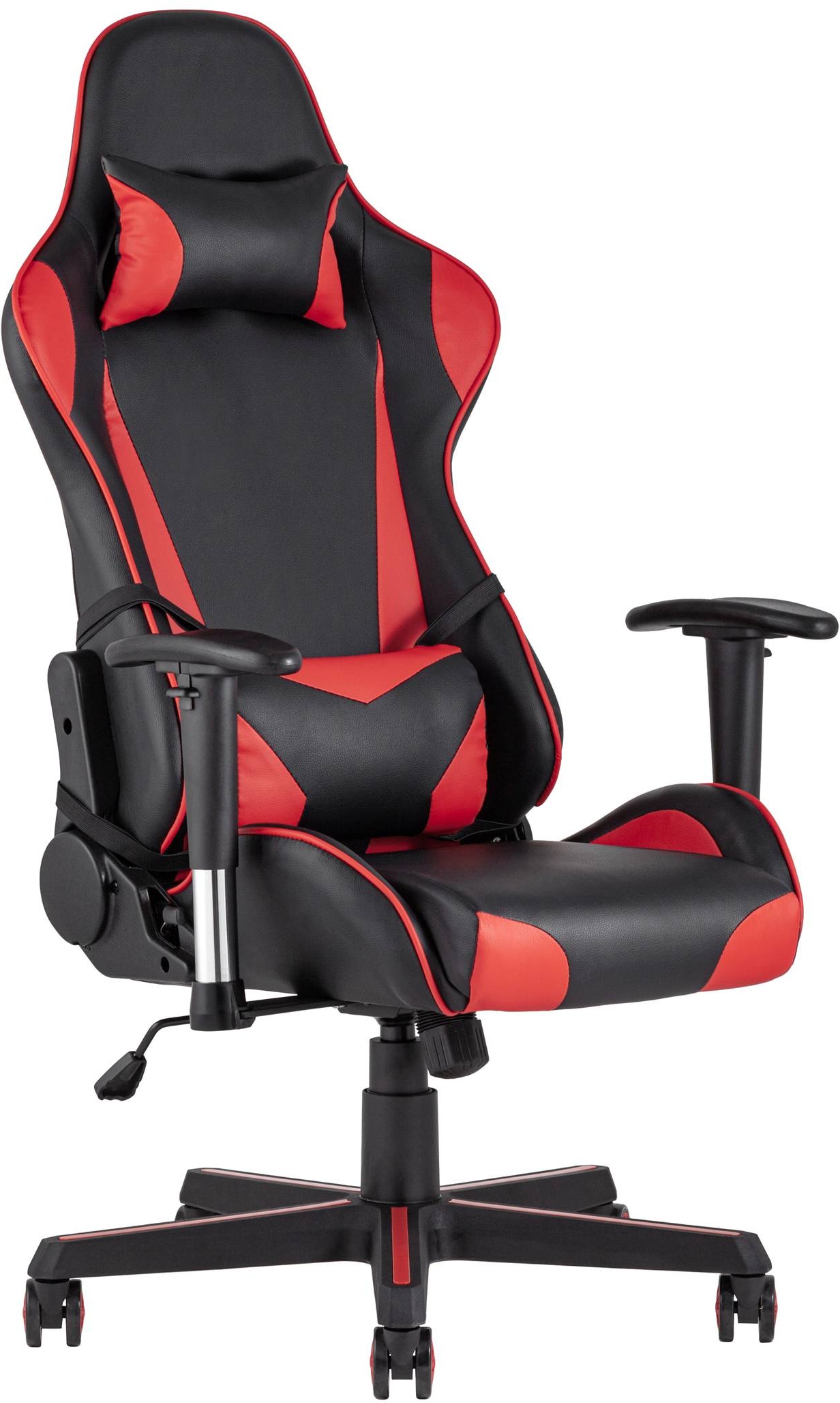 Кресло игровое topchairs virage черно белое